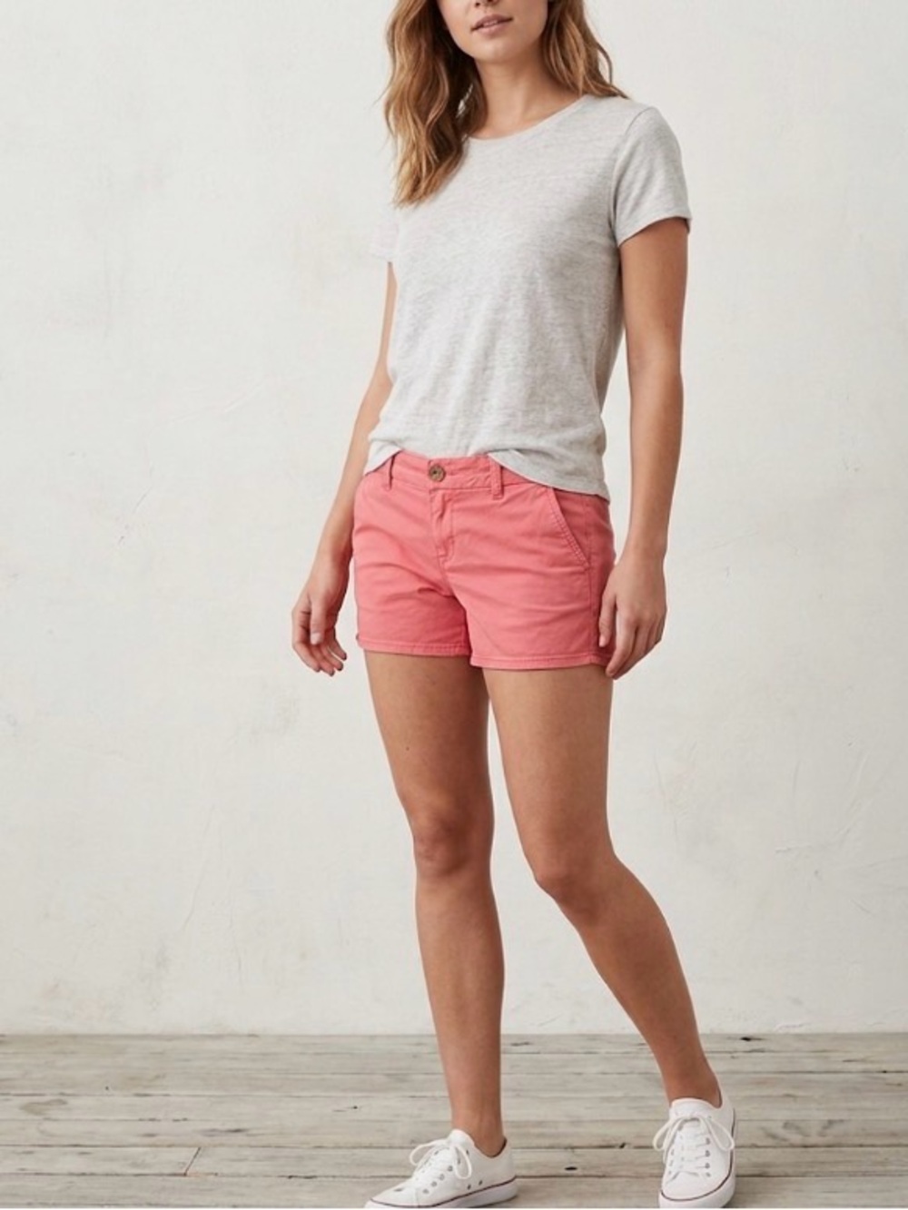 American Eagle Outfitters Coral Chino Shorts